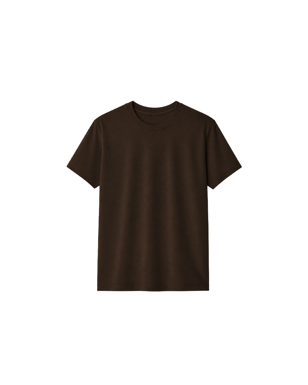BROWN BASIC T-SHIRT