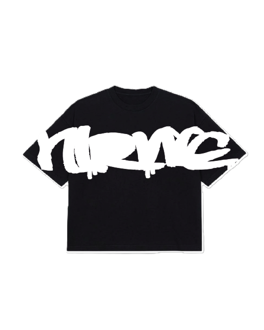 BLACK NIRVVE BOXYFIT T-SHIRT