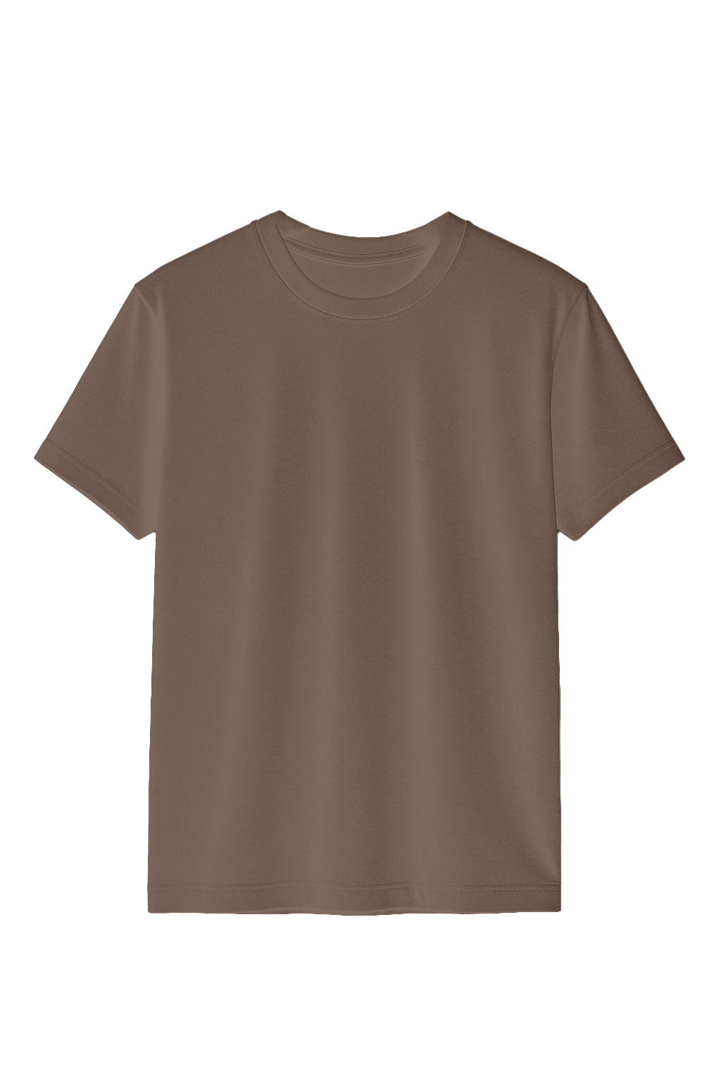 BROWN BASIC T-SHIRT